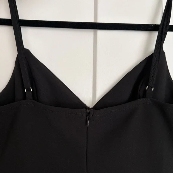 Hello Molly Black Mini Dress with Silver Bow - Picture 4 of 5